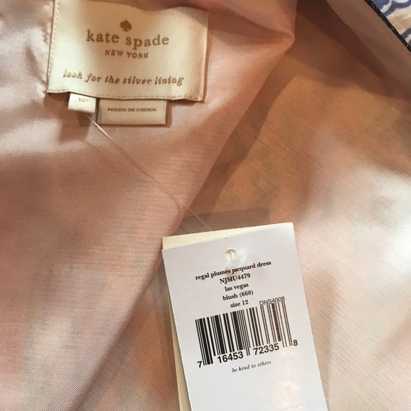 Kate Spade New York Regal Plumes Dress NWT 12 - Picture 4 of 4